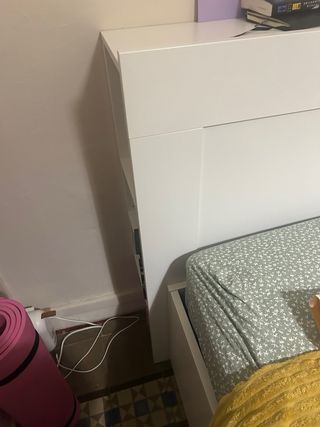 BRIMNES Cabecero con compartimentos