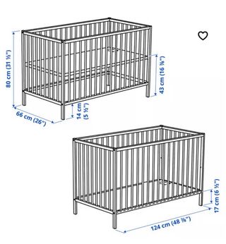 Cuna haya 124x66cm (1 uso)