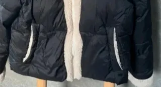 Cazadora Pull&Bear negra y beige