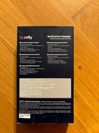 Auricolare Bluetooth Celly BH12 Multipoint