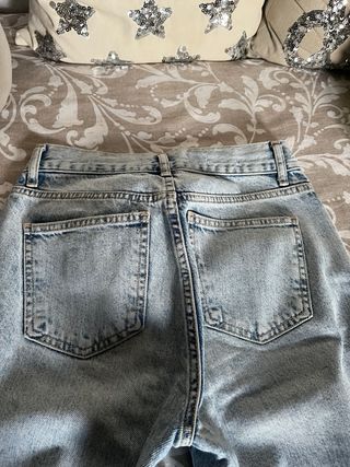 Tejano Mango Azul Talla 34