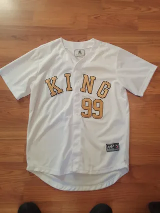 Camiseta King 99 Dorada y Blanca