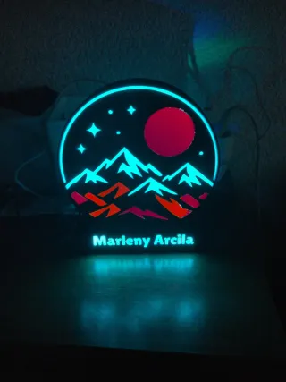 Lámpara LED Personalizada a elegir