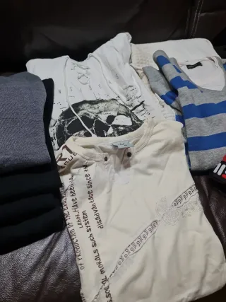 Lote 14 prendas ropa hombre Talla M y L y xl