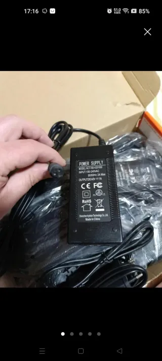 Cargador Patinete Hoverboard 42V 3 Pines