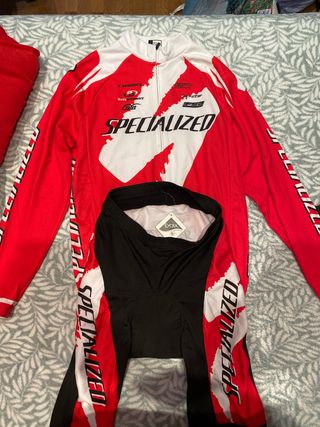 Conjunto Specialized Ciclismo Rojo y Blanco