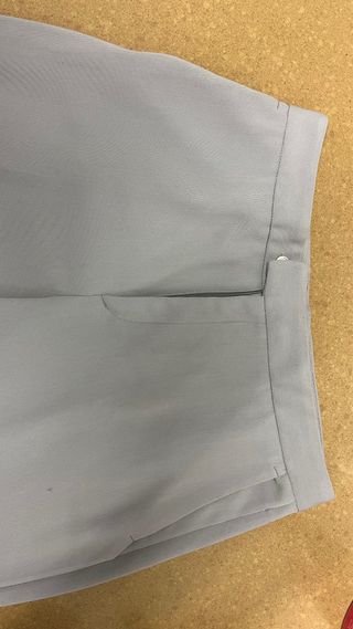 Traje de pantalón gris perla mujer