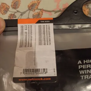 Cadenas Nieve Autosock 685 Nuevas