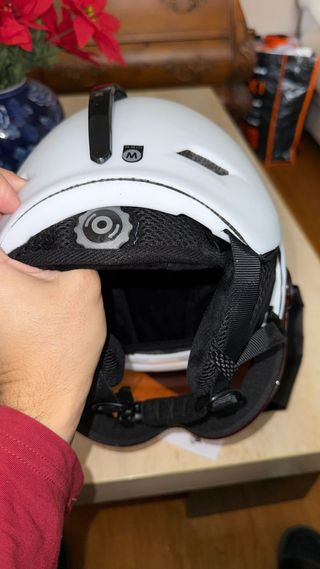 Casco de esquí blanco (M)