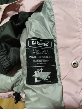 Chaqueta polar mujer rosa y negra