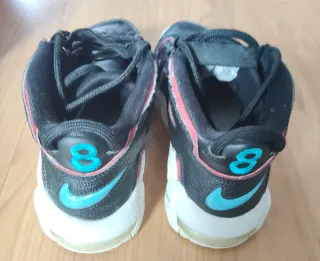 Deportivas Nike Air More Uptempo Negras Rojas