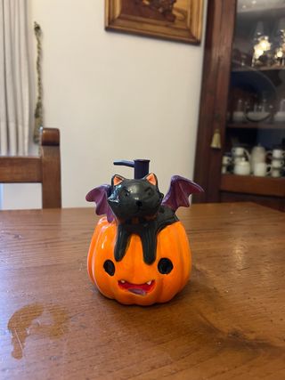 Dispenser sapone zucca gatto nero Halloween
