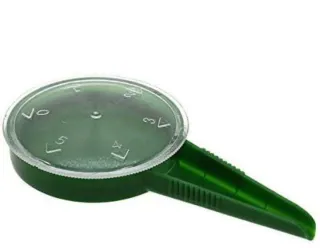 Dispensador de semillas verde