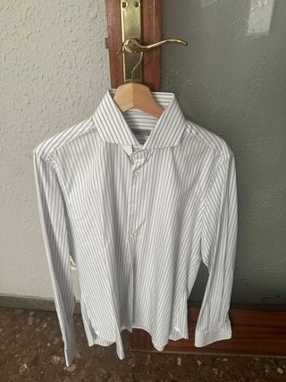 Camisa Rayas Azul Emidio Tucci Talla M