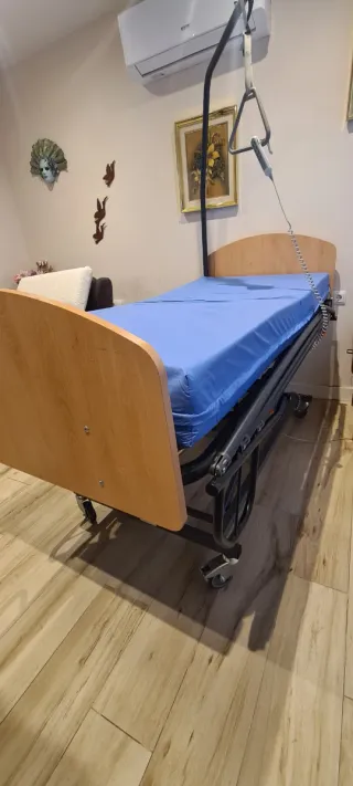 Cama Ortopédica Eléctrica Gerialine con Ruedas