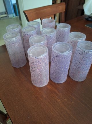 Set 24 Bicchieri Effetto Ghiaccio Moderni