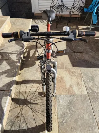 Bicicleta infantil/adolescente roja