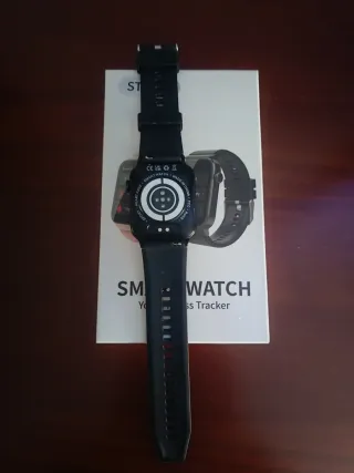 Smartwatch Negro con Cargador USB