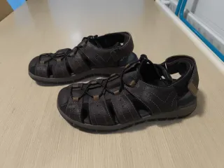 Sandalias Clarks Cuero Marrón Talla 41.5