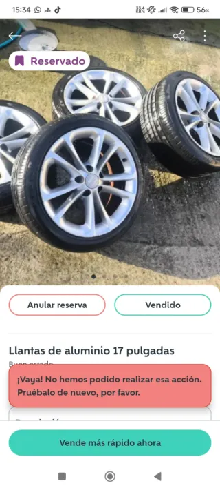 Llantas de aluminio 17 pulgadas