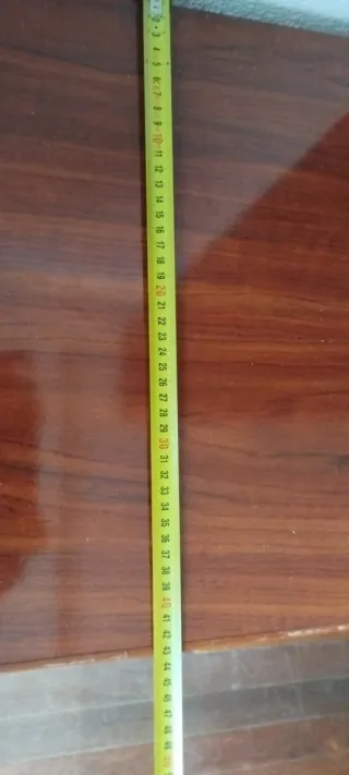 Mueble de salón madera y cristal