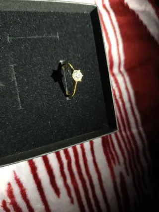 Anillo oro 18k con diamante