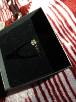 Anillo oro 18k con diamante