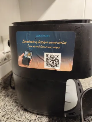 Freidora de aire Cecotec de 5,5L con báscula