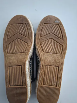 Sandalias esparto mujer negras