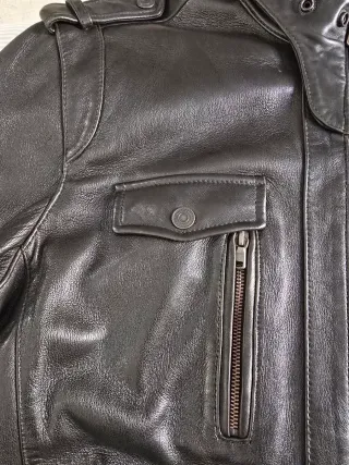 Chaqueta Piel Calvin Klein Jeans Negra,Motero