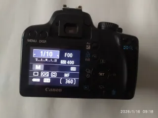 Canon EOS 1000D Cámara Digital Negra