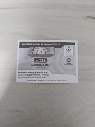 Cromo Guardado Panini LaLiga Este 21-22