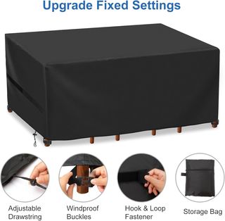 Fondello per mobili da giardino 170x94x71cm Nero