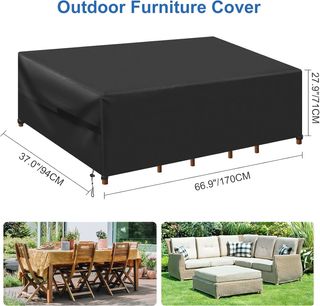 Fondello per mobili da giardino 170x94x71cm Nero