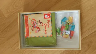 Juego de mesa parchís. Petits Chevaux de Janod