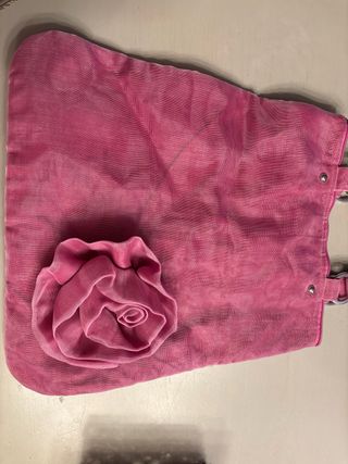 Bolso rosa con flores de la marca Smateria