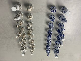 Sargadelos Ajedrez Porcelana Azul y Blanco