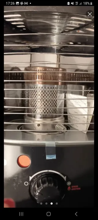 Estufa de parafina Zibro 5 meses de uso.Casi nueva