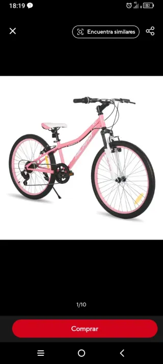 Bicicleta Niña Rosa Nueva en Caja