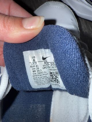 Nike Air Monarch Zapatillas Blancas y Azules