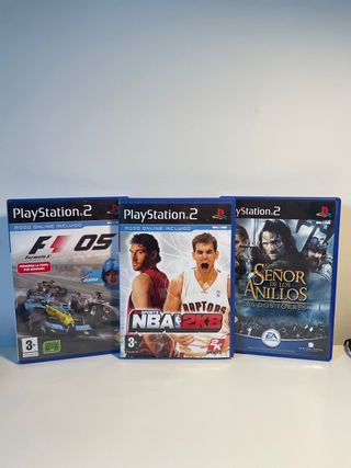PS2 Slim Negra con Mandos y Juegos