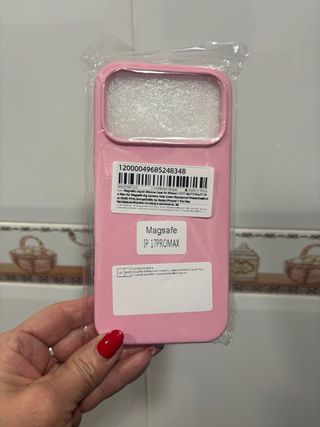 Funda rosa para iPhone 17 Pro Max