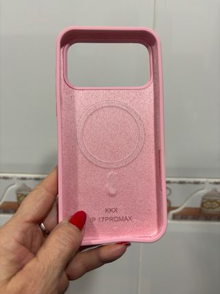 Funda rosa para iPhone 17 Pro Max