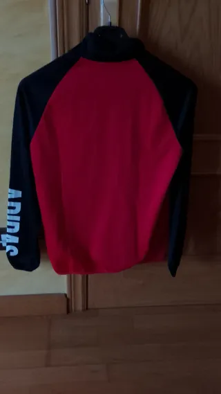Chándal Adidas Rojo y Negro Original. Talla 13/14