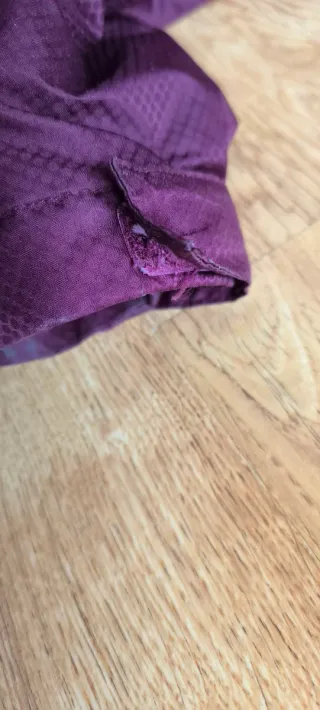 Chaqueta Vans plumífera morada y beige