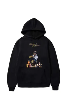 Sudadera Michael Jackson Negra Multicolor