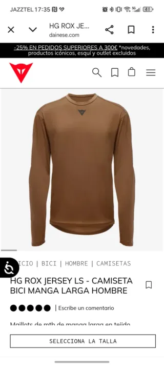 Camiseta Dainese HG ROX Jersey LS Enduro DH