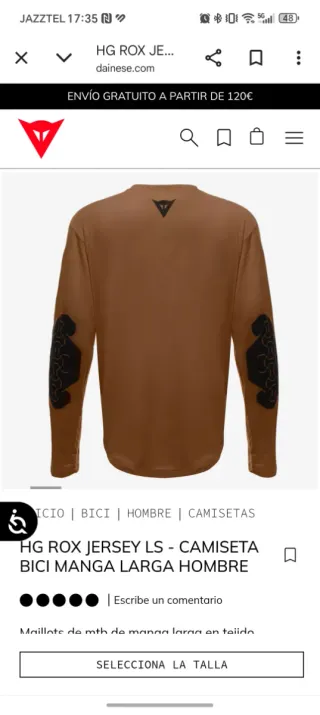 Camiseta Dainese HG ROX Jersey LS Enduro DH