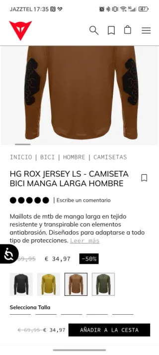 Camiseta Dainese HG ROX Jersey LS Enduro DH