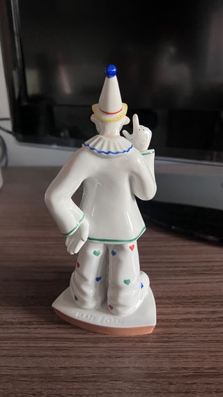 Figura Porcelana Payaso con Perro Kati Zorn